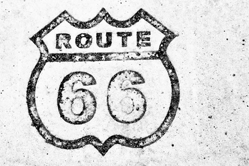 Route 66 in Concrete