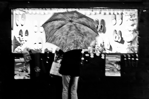 Regenwetter am Weihnachtsmarkt