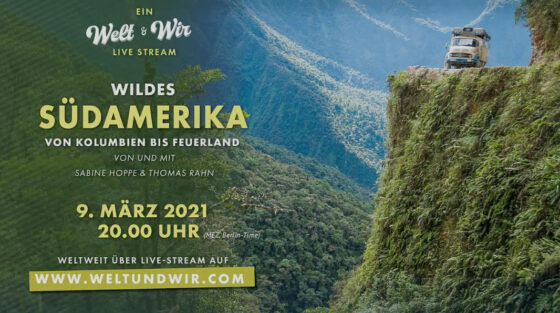 Wildes Südamerika – am 09.03.21 um 20 Uhr im Live-Stream